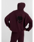 Анорак винный +печать