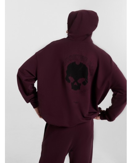 Анорак винный +печать
