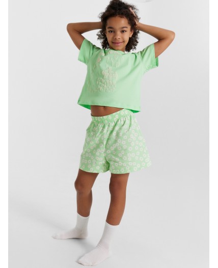 Комплект яблочный +цветы на яблочном