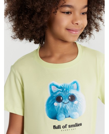 Футболка лаймовый сорбет +лаймово -белая полоска