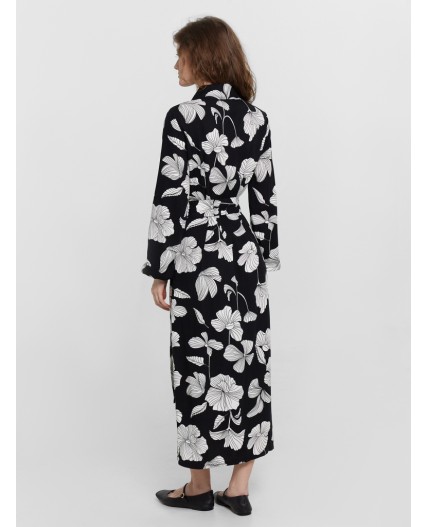 Платье цветы на черном