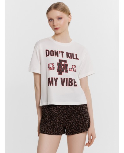 Комплект белый +шоколадный леопард