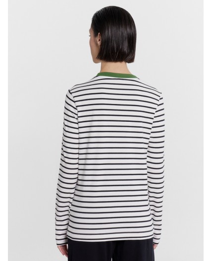 Джемпер черно -белая полоска1