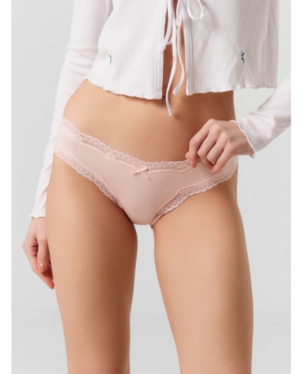 Трусы пудровый
