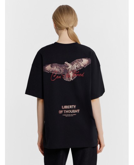 Футболка черный +печать4