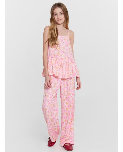 Комплект цветочки на розовом