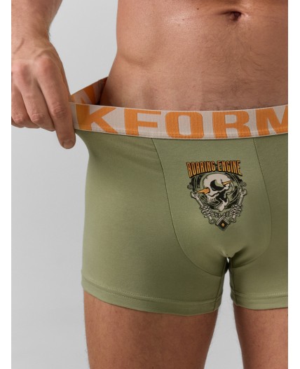 Трусы зеленый чай +печать