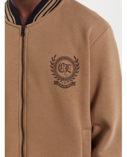 Толстовка сепия +печать