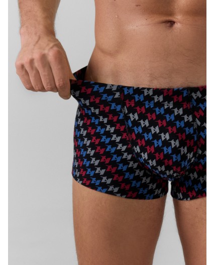 Трусы разноцветный узор на черном