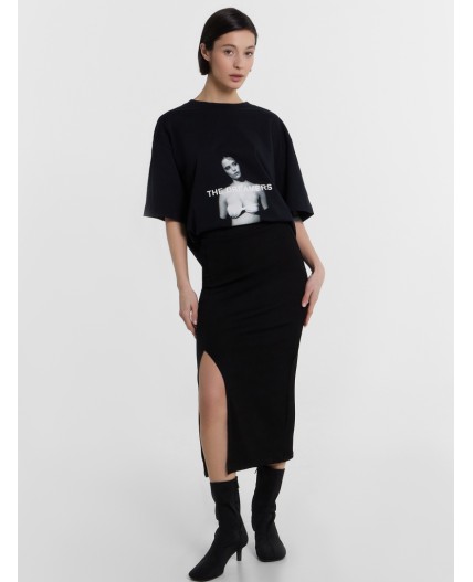 Юбка черный