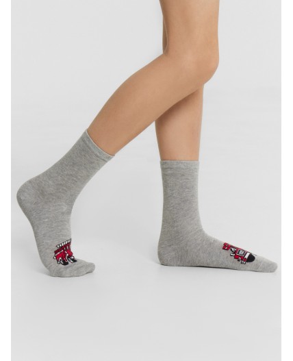 Носки серый меланж
