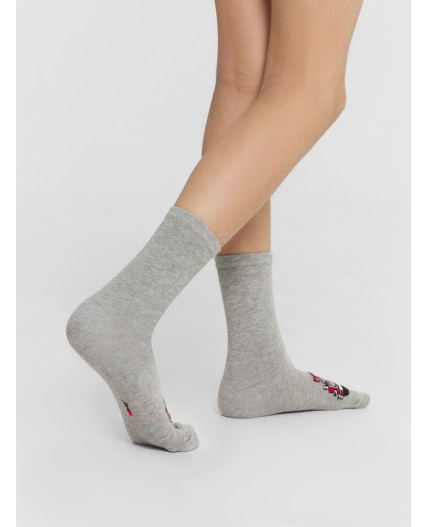Носки серый меланж