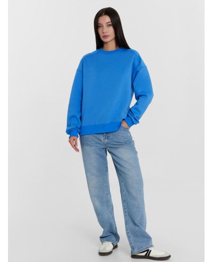 Свитшот яркий голубой