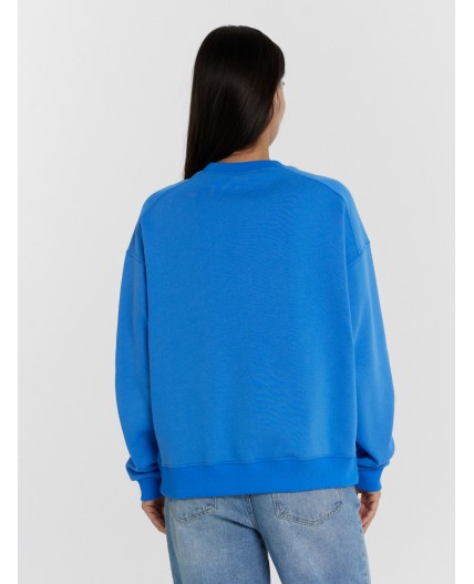 Свитшот яркий голубой