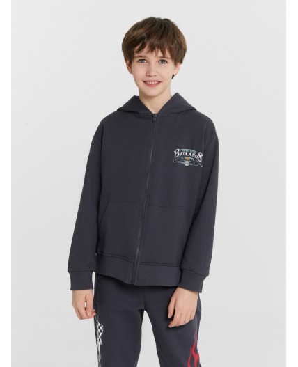 Толстовка графит +печать3