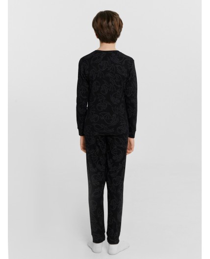 Комплект драконы на чёрном