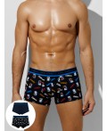 Трусы прикольные пингвины +глубокий синий1