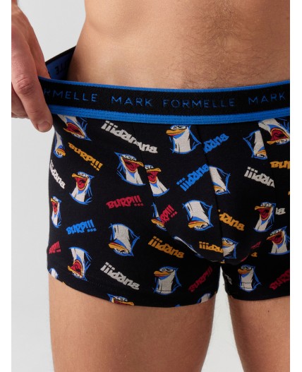 Трусы прикольные пингвины +глубокий синий1