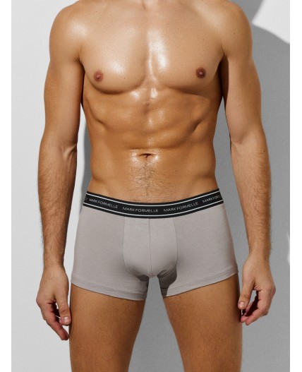 Трусы серый пепел +роботы на черном