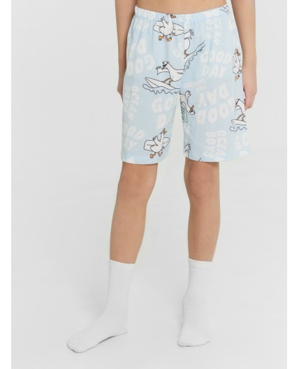 Пижама чайки -серферы на голубом