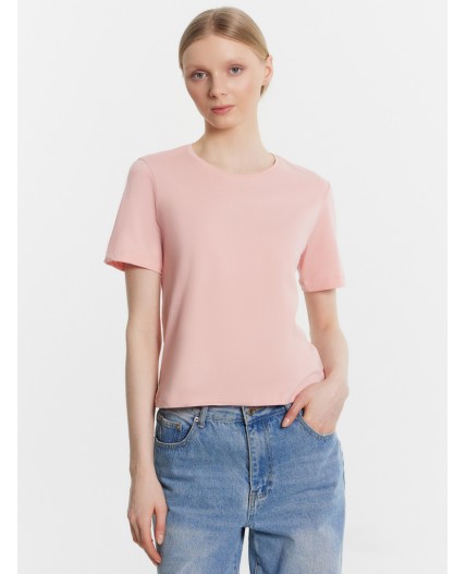 Футболка серебристо - розовый