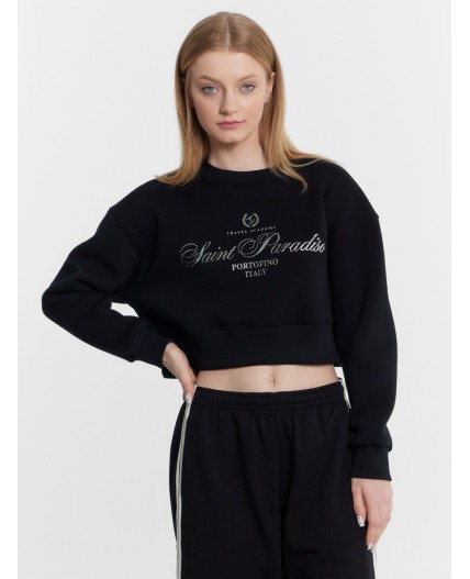 Свитшот черный +печать1