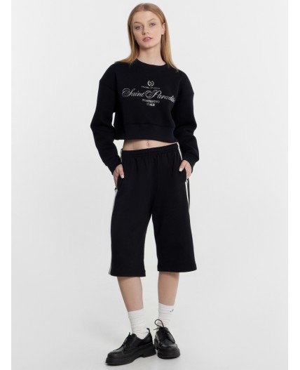 Свитшот черный +печать1