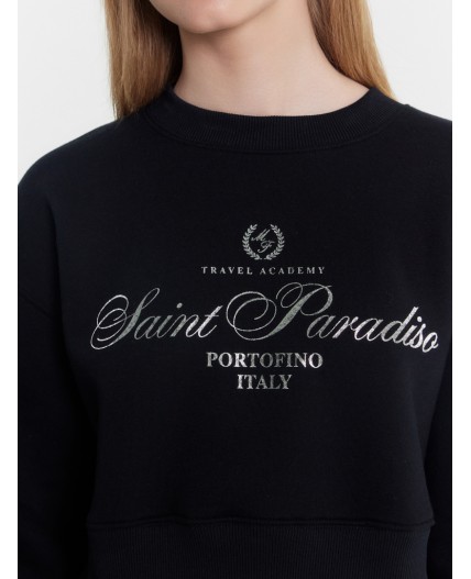 Свитшот черный +печать1