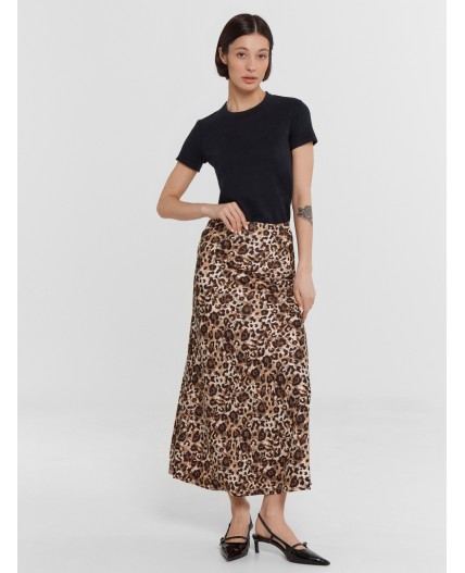 Юбка крупный леопард