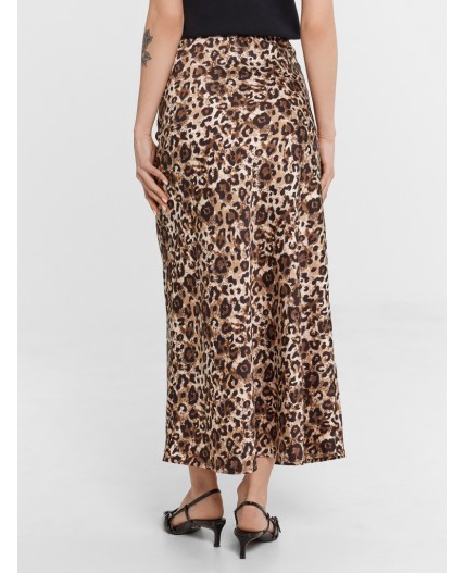 Юбка крупный леопард