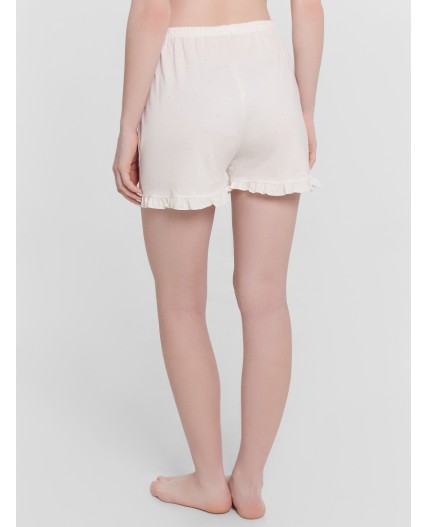 Комплект бежевый горошек