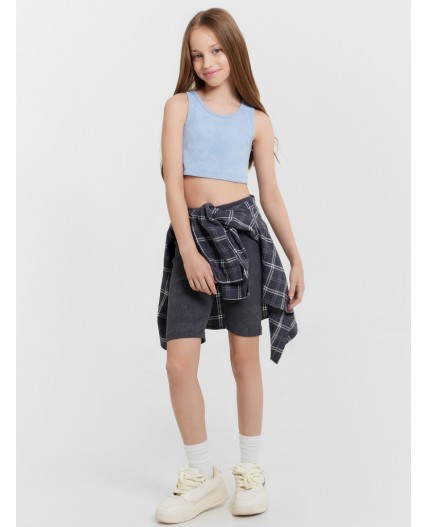 Велосипедки набивка графитовый acid wash