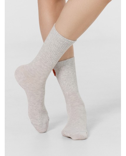 Носки св.серый меланж