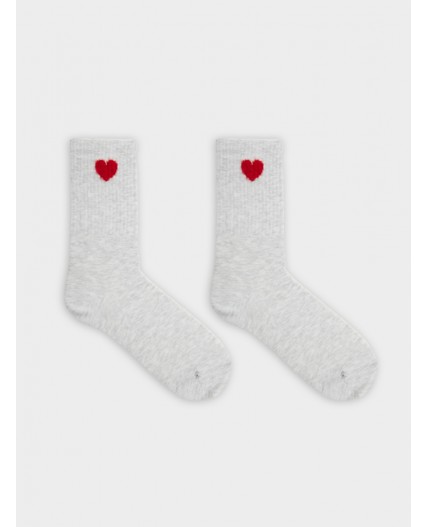 Носки св.серый меланж