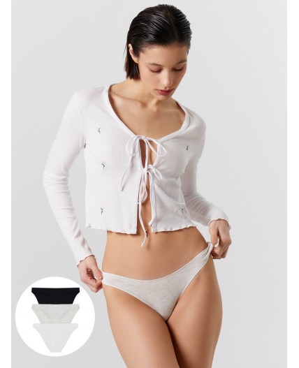 Трусы светло -серый меланж