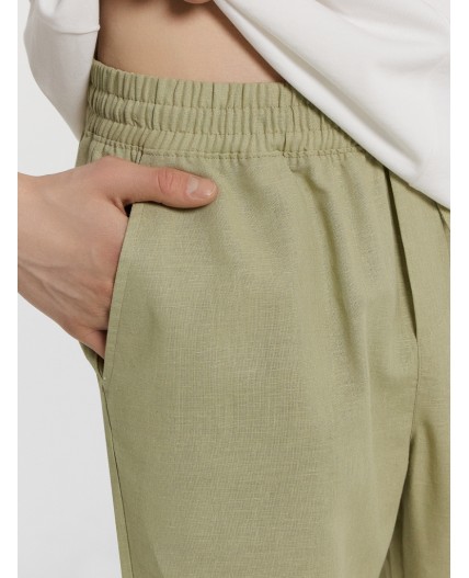 Брюки зеленый чай