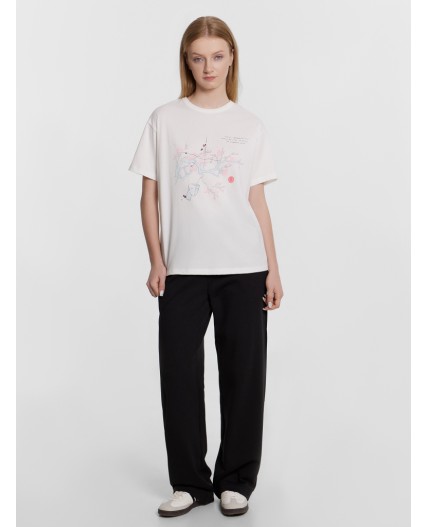 Футболка белый +печать