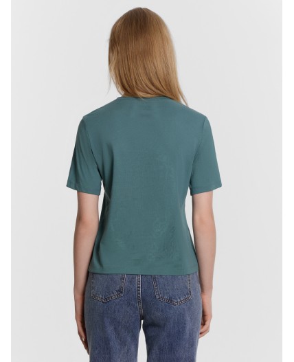 Футболка голубая ель