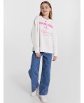 Лонгслив белый +печать