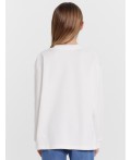 Лонгслив белый +печать