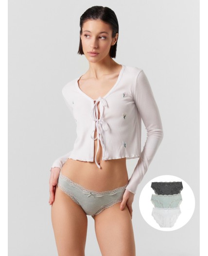 Трусы мятный меланж