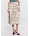 Юбка молочный твид