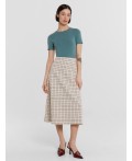 Юбка молочный твид