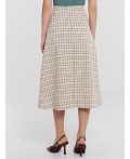 Юбка молочный твид