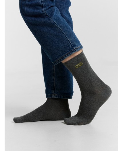Носки т.серый меланж