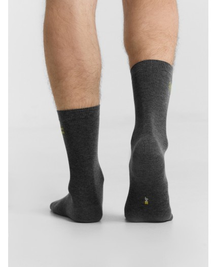 Носки т.серый меланж