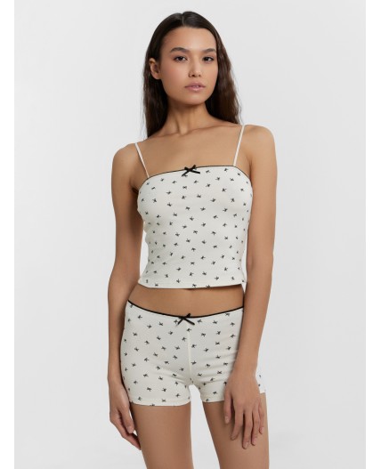 Комплект черные бантики на молочном