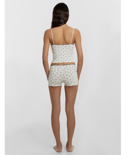 Комплект черные бантики на молочном