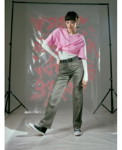 Джинсы принт