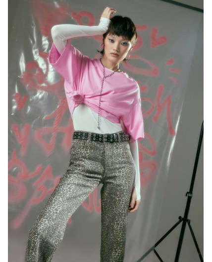 Джинсы принт